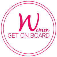 Women Get On Board Logo