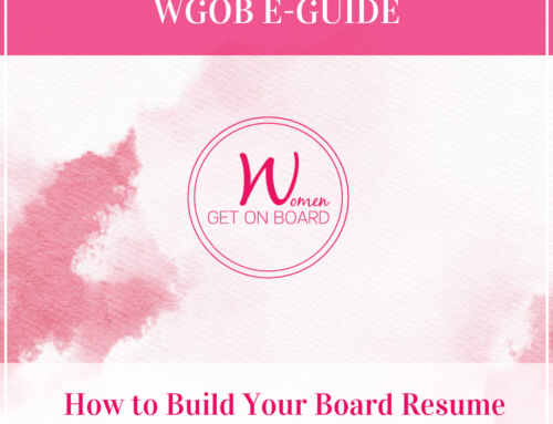 How to Build Your Board Resume