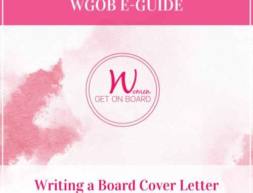 Writing a Board Cover Letter
